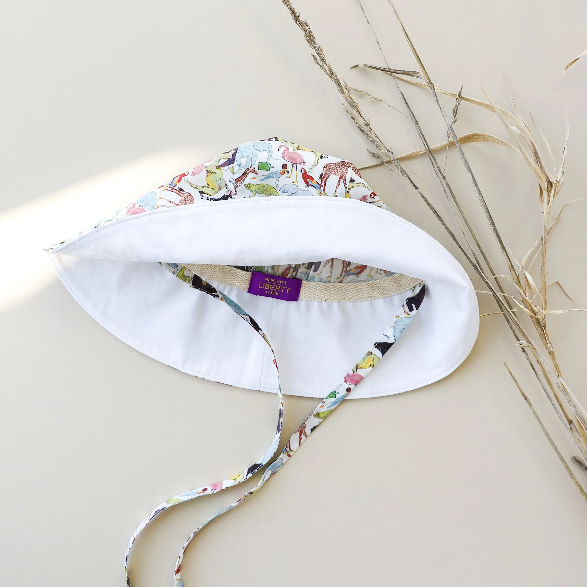 Queue for the Zoo Sunbonnet Made with Liberty® Fabric - Image 4