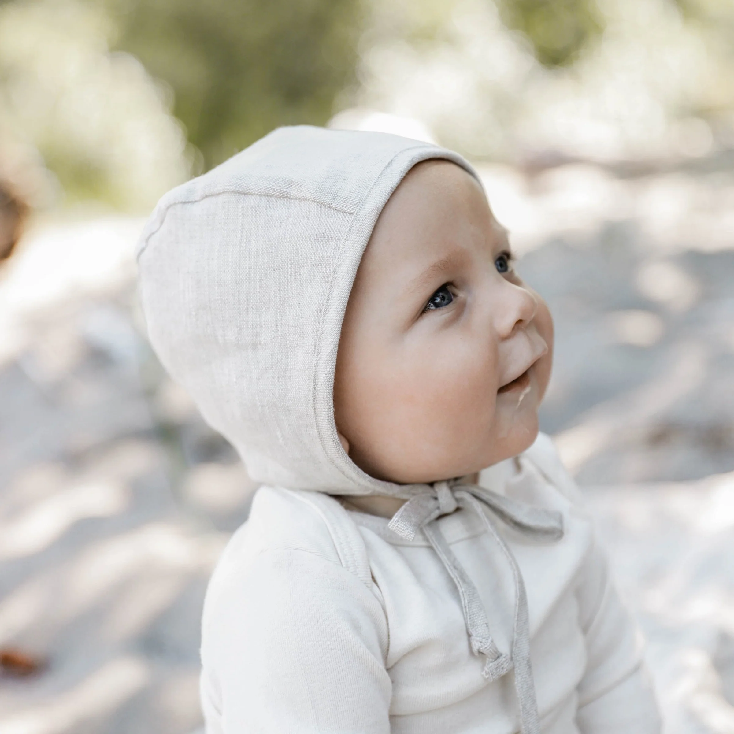 Sand Linen Bonnet Cotton-Lined - Image 3